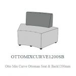 OTTO MIX CURVE OTTOMAN WITH BACK SUPPORT 1