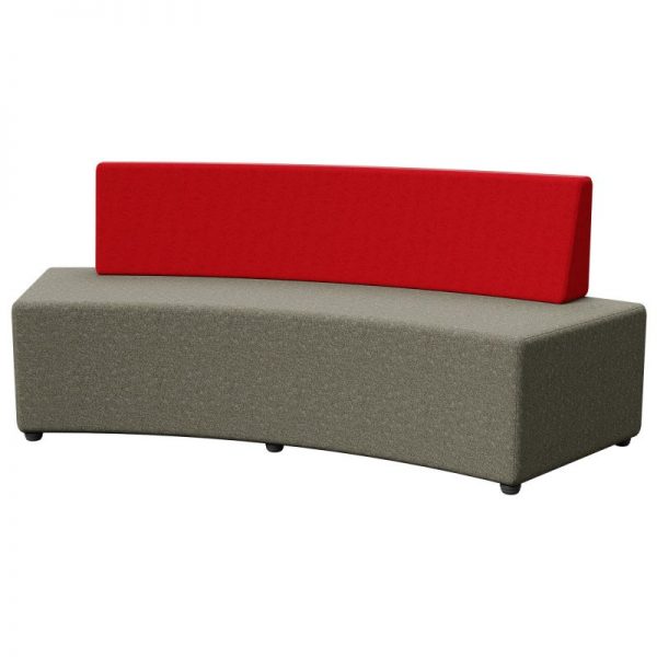 OTTO MIX CURVE OTTOMAN WITH BACK SUPPORT